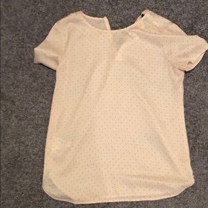 Light pink polka dot blouse